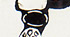 Miroir inspiration Bijoux (peinture acrylique sur contreplaqu, encre de Chine, mastic, carreau de miroir, finition vernis)