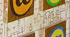 Iconostase, dtail (Panneau de plexiglass 2mm, 180x200cm, peinture  particules mtalliques dores)