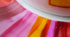 Tasse et sous-tasse assorties pour Elle (Ø18cm et 12cm, peinture pour porcelaine,  cuire)