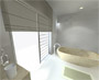 La salle de bain de la chambre double